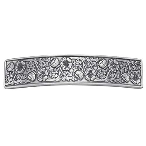 Danforth Wild Rose Hair Barrette ? Handcrafted Pewter Hair Barrettes For Women ? Thick Hair Clips For Women ? ¨ú¡± x 3 ¨ö¡±, Made In USA