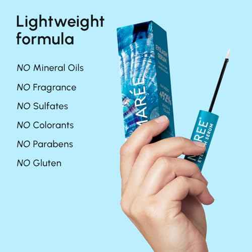 MAREE Eyelash Serum To Grow Lashes & Brows 2 Pack - Eye Lash Serum for Eyelash Growth Without Prostaglandin - Rapid Enhancing Lash Growth Eyebrow Boost Oil - Sérum De Pestañas Suero Para Pestañas