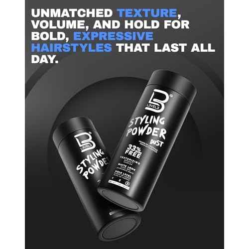 L3 Level 3 Styling Powder - Natural Look Mens Powder - Easy to Apply with No Oil or Greasy Residue