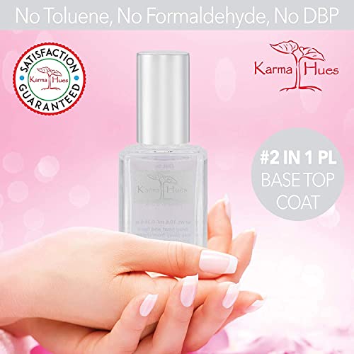 karma organic Unscented Nail Polish Remover, Non-Toxic Nail Treatment Vegan Cruelty-Free) (Unscented) (Unscented +Top/Triple Bas)