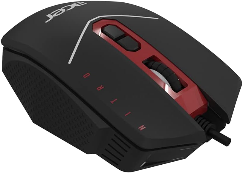Acer Nitro Gaming Mouse II Gaming Mouse with PAW3325 Sensor, Adjustable DPI & 8 Buttons Including Burst Fire