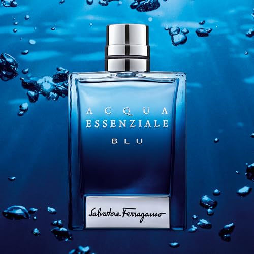 FERRAGAMO Acqua Essenziale Blu Eau de Toilette Pour Homme, Cologne Spray for Men
