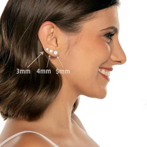 24 Pcs Ear Piercing Kit: Disposable Ear Piercing Gun Kit with 8 Guns, 8 Pcs Earrings Stud, 8 Pcs Cleaning Pads