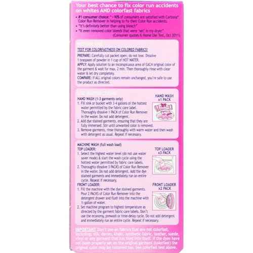 Carbona Color Run Remover - Single Garment-2.6 oz (Pack of 6)