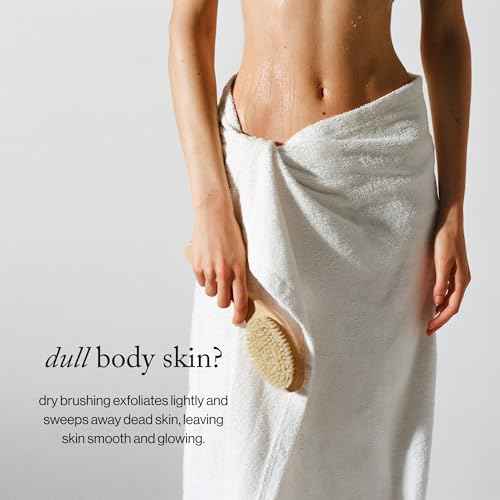 goop Beauty Dry Brush | Detoxifying Body Exfoliator | Wooden Handle with Natural Biodegradable Sisal Fibers | Sweeps Away Dead Skin | FSC Certified