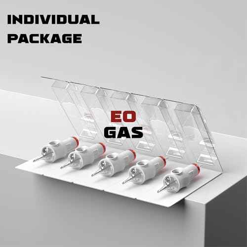 POSEIDON Professional Tattoo Cartridges Needles 50-Pack, Assorted Sizes Round Liner Shader Magnum, 3RL/5RL/7RL/9RL/9RM/11RM/15RM/7M1(#10), 5RS/9RS(#12), Disposable Needles with Membrane, Universal Fit