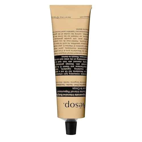 Aesop Rejuvenate Intensive Travel Body Balm | Deeply Nourish Very Dry Skin with Shea Butter and Coconut Oil | 3.4oz / 100 mL
