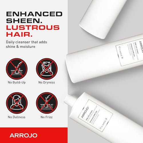 ARROJO Shine Luxe Cleansing Shampoo ? Cruelty-Free, Paraben-Free Sulfate-Free Hair Wash with Macadamia & Grape Seed ? Gentle Clarifying Shampoo for Women & Men