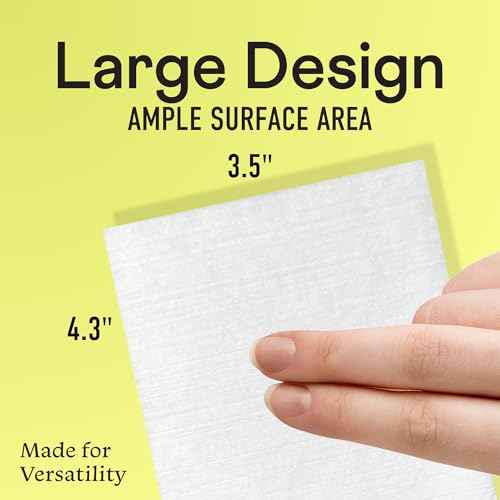 Swisspers Premium Facial Cleansing Pad, 100% Cotton, Ultra Soft, Extra Large, 50 White Pads per Reclosable Bag, 3 Bags (150 Pads Total)