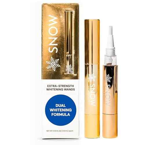 Snow Extra-Strength Teeth Whitening Serum - Oral Care Teeth Whitener Pen - Whitening Pen for Stain Removal & Whiter Teeth - Tooth Whitener with Potassium Nitrate and Hydroxyapatite - 2 Pack