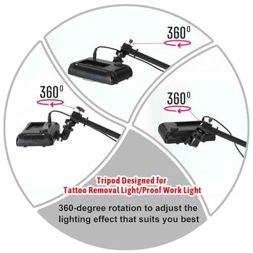 Only Tripod for Polarized LED Tattoo Work Light (Not Include Light)