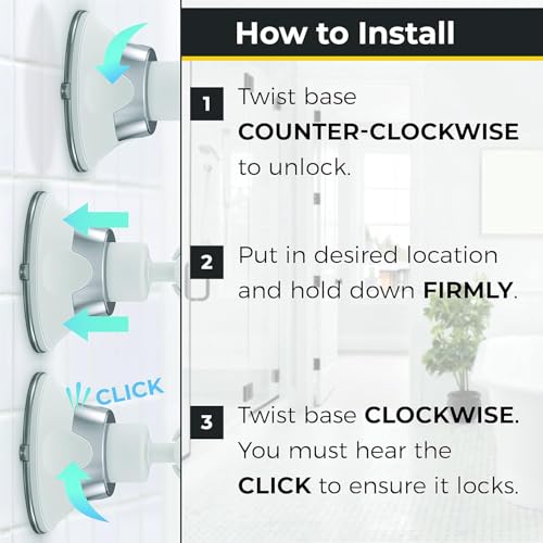 HONEYBULL Fogless Shower Mirror with Suction Mount & Swivel ? Anti-Fog Acrylic Bathroom Mirror for Shaving ? Built-in Razor Holder, Easy Install, Home Shower Accessory (White)