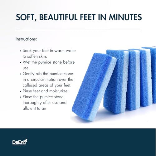 Pumice Stones, Pack of 6 Professional Grade Pumice Stone for Feet, Salon Quality Foot Callus Remover, Double Sided Foot Scraper, Home Manicure and Pedicure Tools