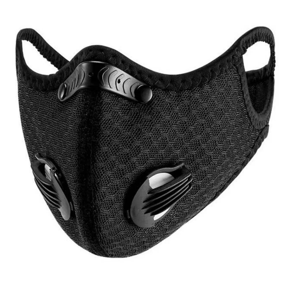 Performance Sports Face Mask - Personal Protective Gear, Black