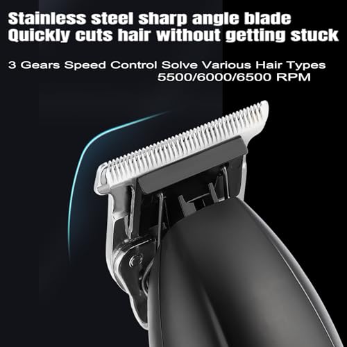 Professional Hair Clippers and Trimmer Set, Electric Razor Foil Shavers, Cordless Clippers for Hair Cutting, LCD Display/Travel Case, Gifts
