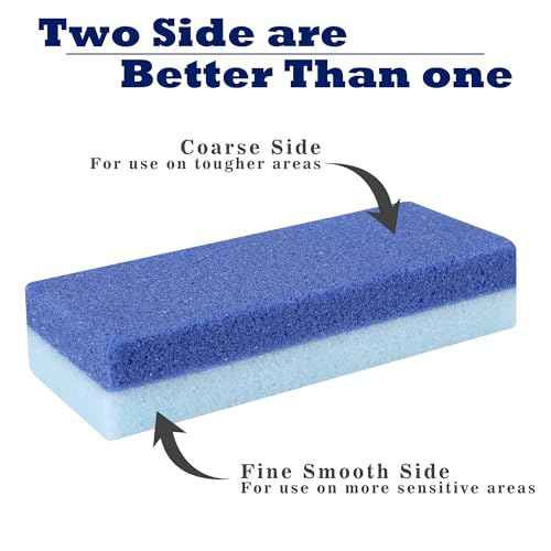 6 Pack Foot Pumice Stone for Feet Callus Remover, EWAGOA Pedicure Tools for Feet, Foot Exfoliator and Foot Scrubber Dead Skin Remover Cracked Heel Repair (6-Blue)