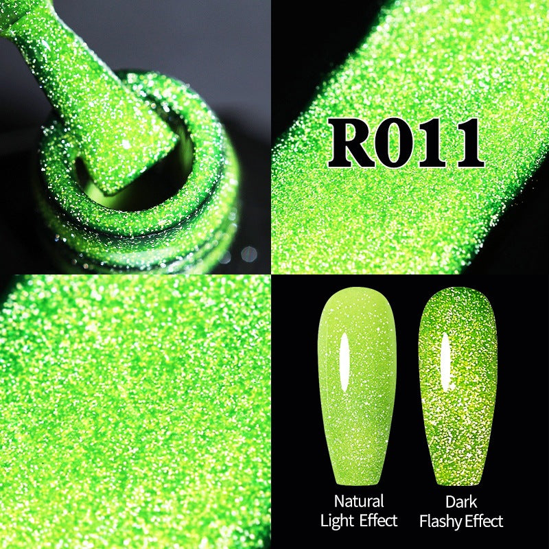 Reflective Gel Nail Polish Set - Christmas Red UV-LED Safe Long-Lasting