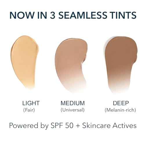 NAELI Anti Aging Tinted Moisturizer SPF 50, Mineral Sunscreen for Face with Zinc Oxide, Peptides & Ceramides, Natural Hydrating Universal Tint - 1.4 oz