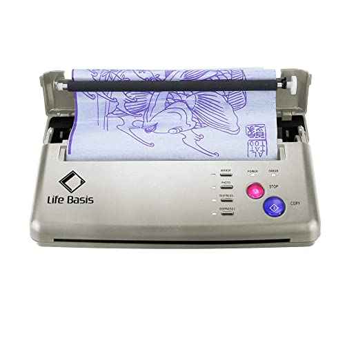 Life Basis Tattoo Transfer Paper 100 Sheets Stencil Transfer Paper for Tattooing A4 Size for Tattoo Copier Machine