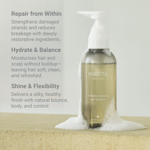 HIKOTA Complete Cleansing Hair Treatment - Sulfate-free 2-in-1 Shampoo and Conditioner with Amino Acid to Repair and Hydrate - 10.1 oz