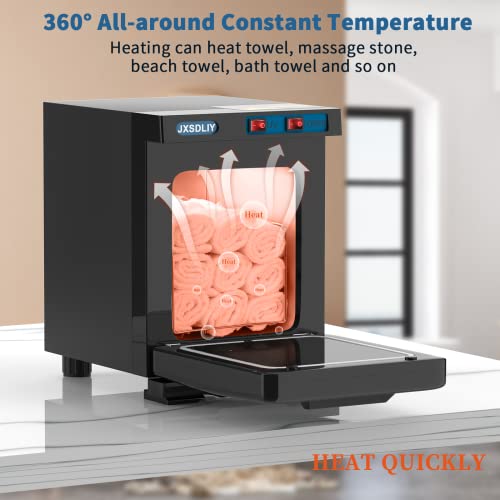 Mini 5L Small Hot Towel Warmer for Spa Home Salon Esthetician 2-in-1 Personal Hot Towel Cabinet Spa Towel Warmer for Facials, Fast Heating Towel Heater Towel Steamer
