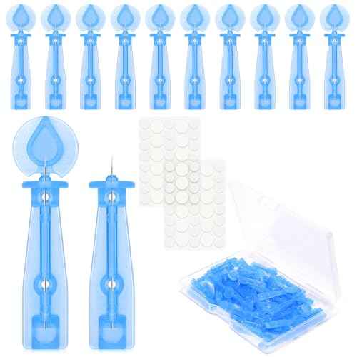 50PCS Disposable Acne Needle & 72 Dots Pimple Stickers - Ultrafine Pimple Popper Needle