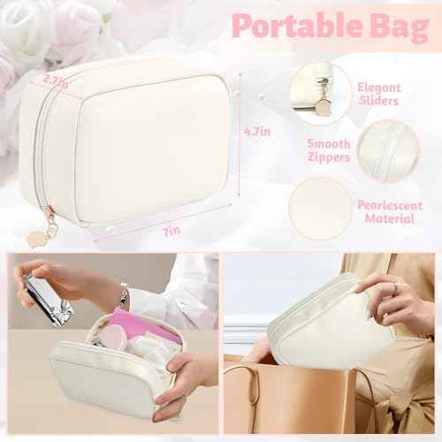 Women's Wedding Emergency Kit for Bride Wedding Survival Set with Makeup Bag, 42 Pc Wedding Daily Travel Essential Items