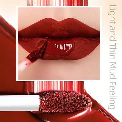 12PCS Matte Liquid Lipstick Set Non-Stick Cup and Not Fade Pigmented Lipstick Long-Lasting Waterproof Velvet Lipgloss Kit Makeup for Girls and Women (Set 01)