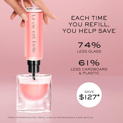 Lanc?me La Vie Est Belle Eau de Parfum - Long Lasting Fragrance with Notes of Iris, Earthy Patchouli, Warm Vanilla & Spun Sugar - Floral & Sweet Women's Perfume