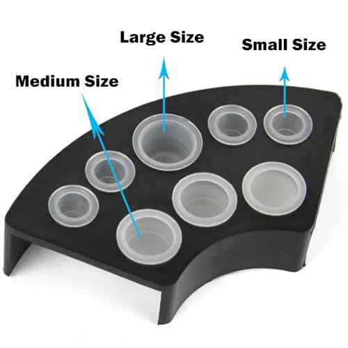 302Pcs Tattoo Ink Caps Holders Set, Urknall 300pcs Tattoo Caps and 2pcs Ink Cups Holders Mixed Size 100 Small 100 Medium 100 Large for Tattoos Ink Tattooing Suppies