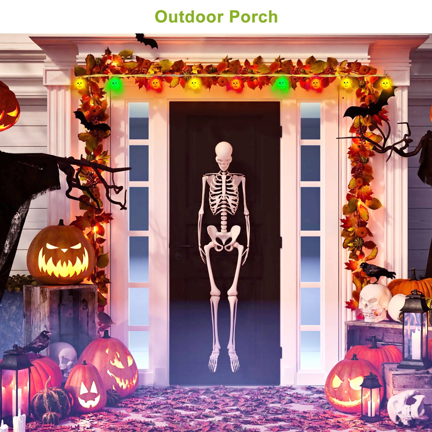 Halloween String Lights Set - 3 Styles, 50 LEDs, 24ft