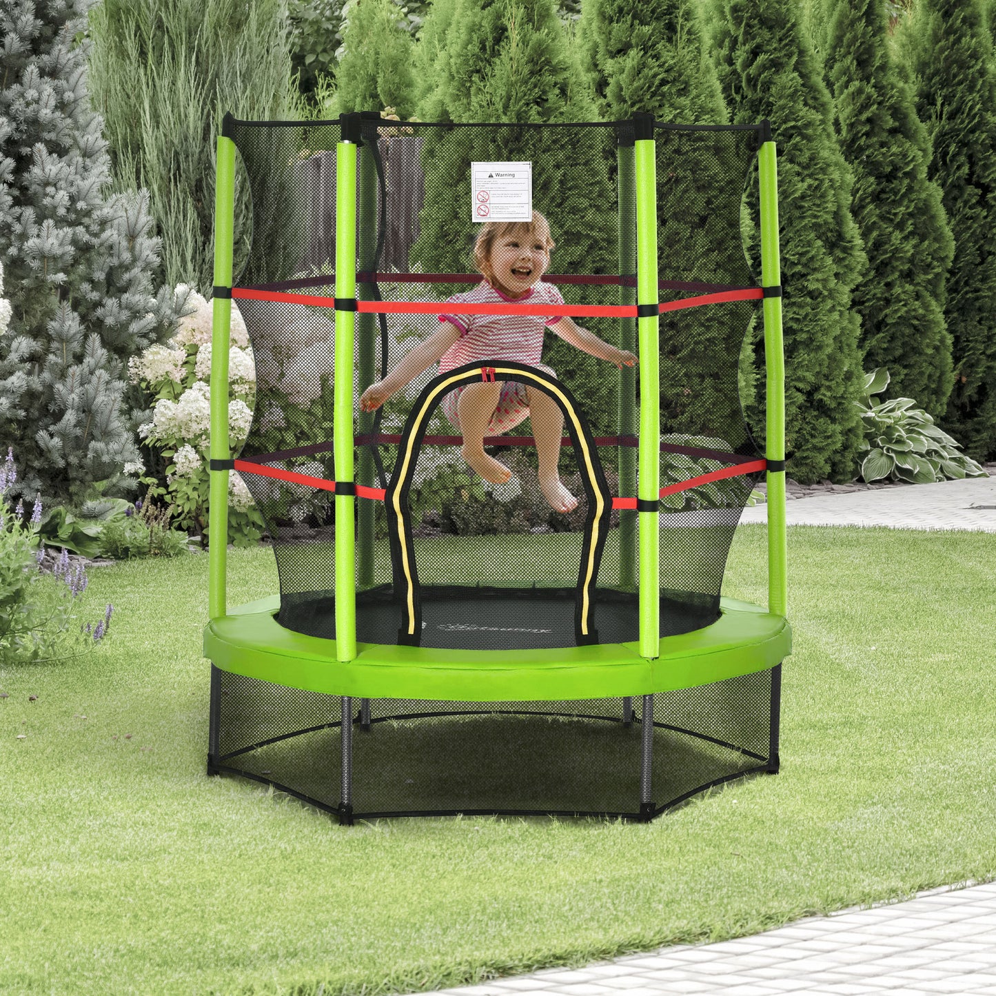 5FT Kids Trampoline with Enclosure Net - Safe Fun for Ages 3-6