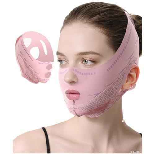 V Line Lifting Mask Chin Strap for Sleeping, V Line Mask, Face Lift Prevent Sagging,Double Chin Reducer,Jawline Shaper,All-Around Coverage, Wrapping and Shaping More Comprehensively.