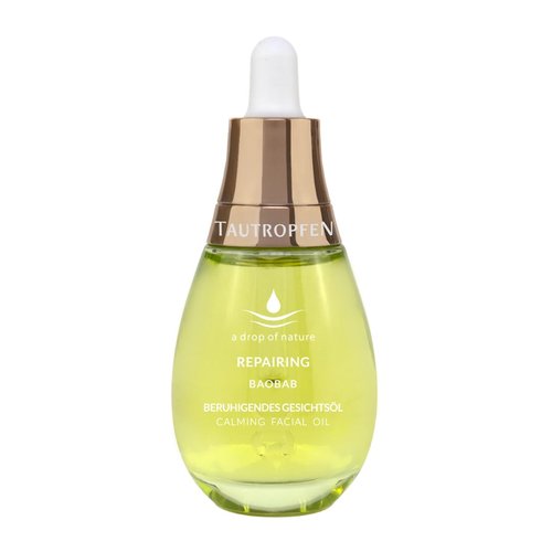 Tautropfen natural cosmetics, skincare, soothing facial oil for all skin types with baobab, 35 ml