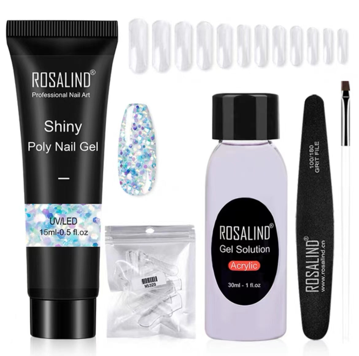 Poly Nail Gel Extension Kit for Manicure