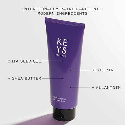 Keys Soulcare Sacred Body Lotion, Absorbs Quickly With Glycerin, Leaves Dry Skin Feeling Soft, Hydrated & Moisturized, Lightweight, Non-Greasy Feel
