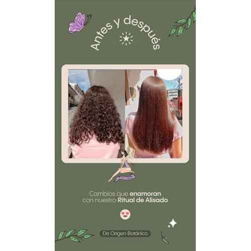 Ritual Botanico Keratina Organica de 250 ml, Organic Hair relaxer, Home kit hair relaxer, Natural Keratin. (Mediana 8.45oz), white