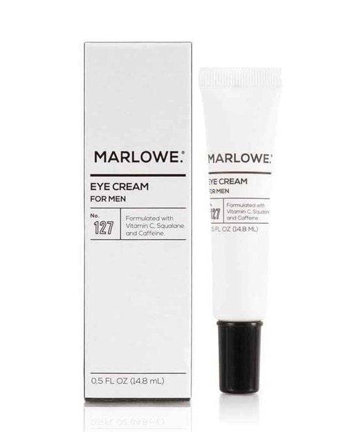 MARLOWE. No. 123 Men's Facial Moisturizer 6 oz | MARLOWE. 002 Extra Moisturizing Body Lotion 15 oz | MARLOWE. No. 108 Polishing Soap Bar | MARLOWE. No. 127 Mens Eye Cream