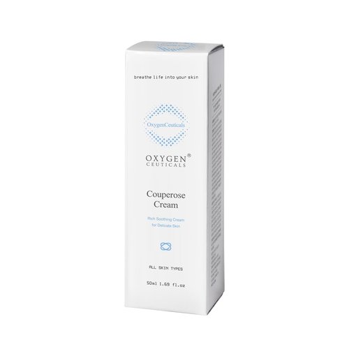 OxygenCeuticals Couperose Cream – Soothing Moisturizer with Tomato Extract, Turnip Extract & Ceramide NP, Helps Calm Redness and Support Skin Barrier for Sensitive Skin. 1.69 fl.oz (50ml)