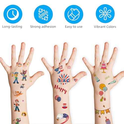 Printable Temporary Tattoo Paper for INKJET Printer, 12-Sets Custom Tattoo Printer Sticker 8.5X11", DIY Personal Clear Transfer Paper for Kids, Family, Christmas, Birthdays, Parties, Festivals