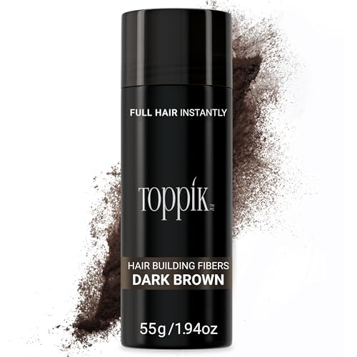 Toppik Hair Building Fibers, Fill In Fine or Thinning Hair Instantly Thicker, Fuller Looking Hair 9 Shades,4 size options
