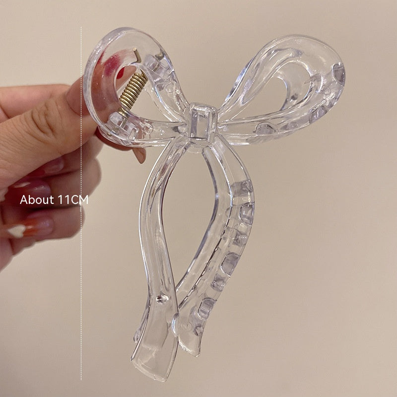 Acrylic Bow Claw Clip - Korean Style Hair Accessory