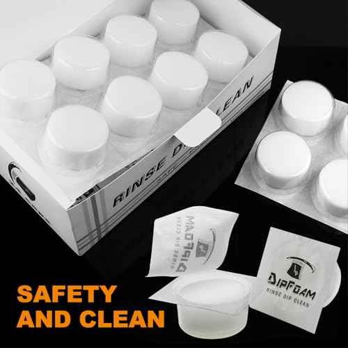 Tattoo Dip Foam Dip Caps - Ruicoo 24Pcs Tattoo Dip Foam Caps Disposable Tip Rinse Caps CupsTattoo Cleaning Supplies