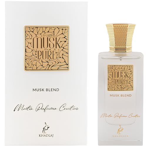 Khadlaj Musk Pure Musk Blend for Unisex Eau De Parfum Spray, 2.0 Ounce
