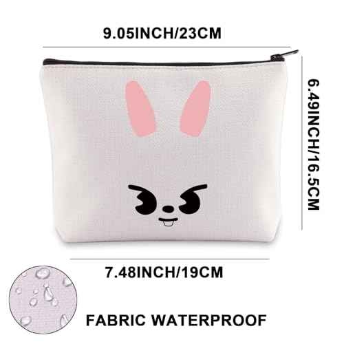 G2TUP Korean Stay Makeup Bag Korean Leebit Gifts Stay Cartoon Member Gifts Stay Merchandise (rabbit)
