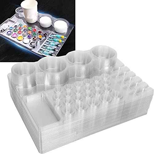 24pcs Tray, Cartridge Tray Disposable Ink Cup Holder Stand Plastic Needle Pigment Tray Accessory Items For Tattooists
