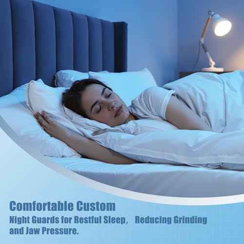 Custom Night Guard for Bruxism/Grinding/TMJ at Night, Bite Mouth Guard for Teeth Clenching Nighttime, for Adults & Kids (One Guard)