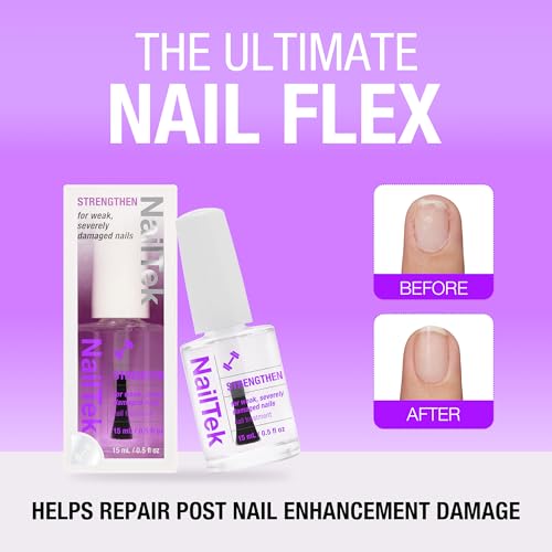Nail Tek Formula 4 Xtra Nail Strengthener Polish ? Protein-Enriched Repair Treatment for Weak & Damaged Nails, 0.5 fl oz