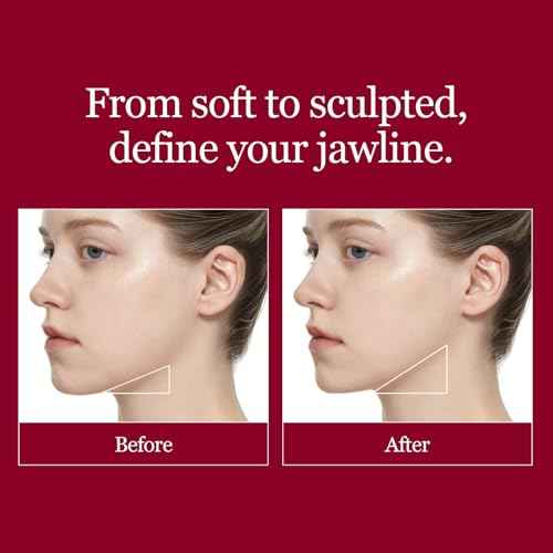 ROUND LAB Camellia Deep Collagen V Lifting Gel Mask 4EA | Double-chin Mask, Instant Cooling & Depuffing, Face Toning Belt, Collagen V-line, Improves Sagging Skin, Lifting & Firming 10g/0.35oz