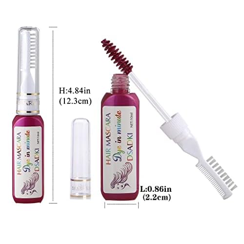Temporary Hair Color Mascara Washable Hair Dye Stick Non-toxic Instant Hair Chalk Dye for Girls Women (Light Purple)